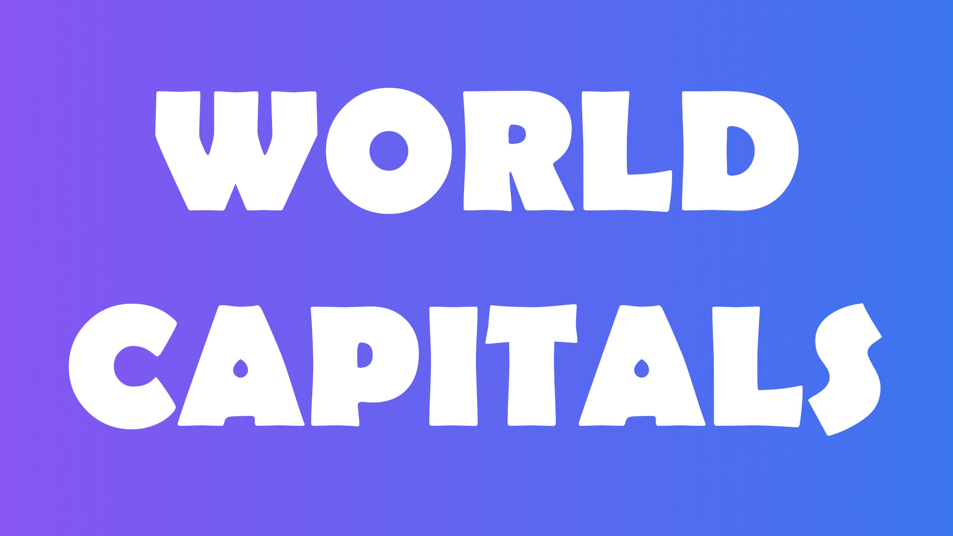World Capitals #1 cover image
